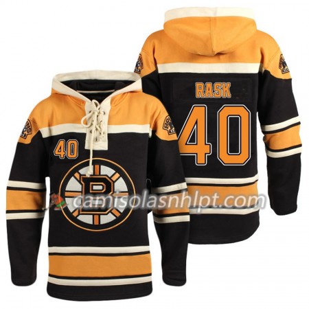 Camisola Boston Bruins Tuukka Rask 40 Preto Sawyer Hoodie - Homem
